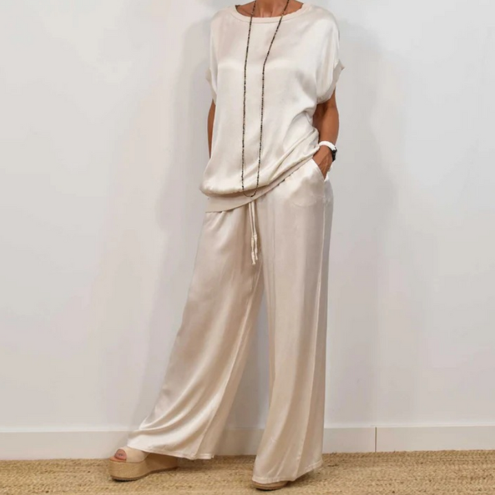 Zoe | Elegant Satin Two-Piece Set