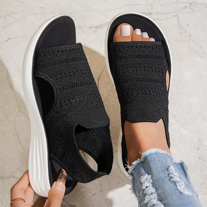 Luisa | Women's platform sandals in breathable material