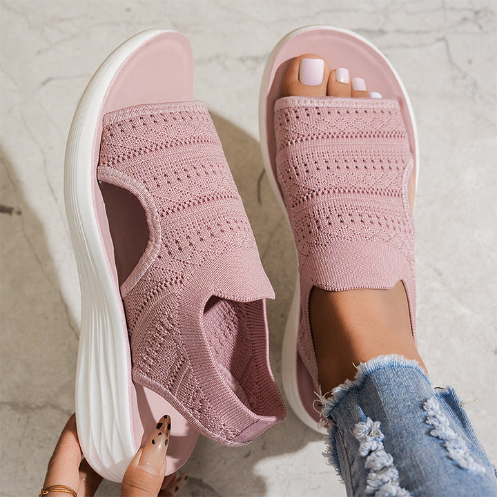 Luisa | Women's platform sandals in breathable material
