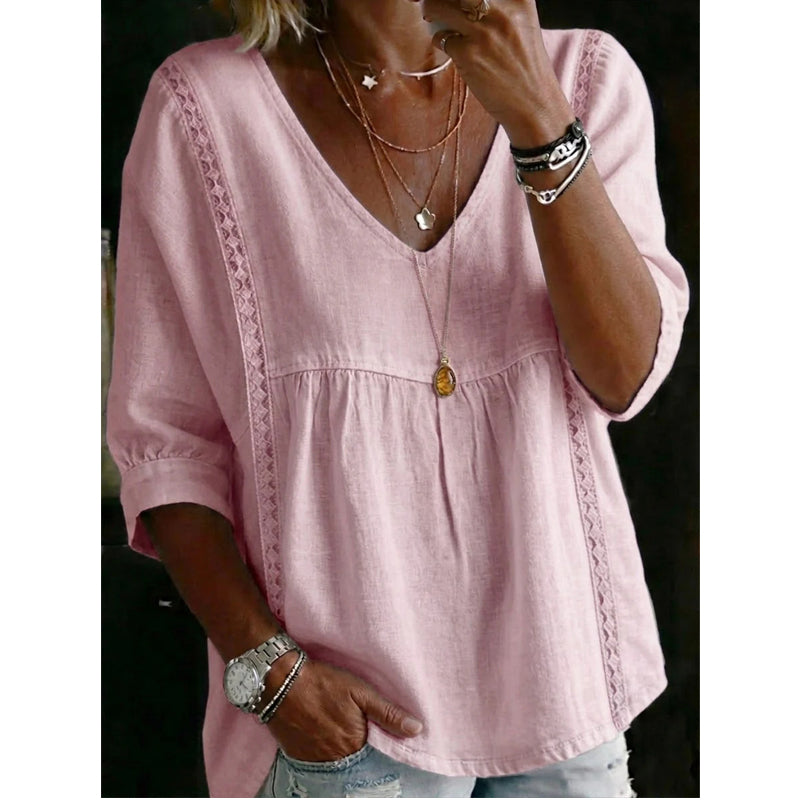 Jessica | Women's casual V-neck lace top