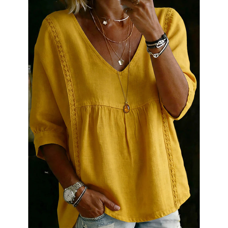 Jessica | Women's casual V-neck lace top